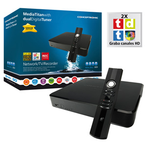 Conceptronic Media Player Titan 500gb Con Tdt  Cmt2d500